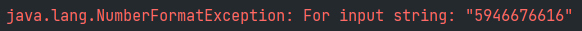 NumberFormatException